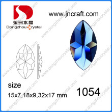 La flor del barco tallada cose en piedras en el diamante artificial para el ornamento de la ropa